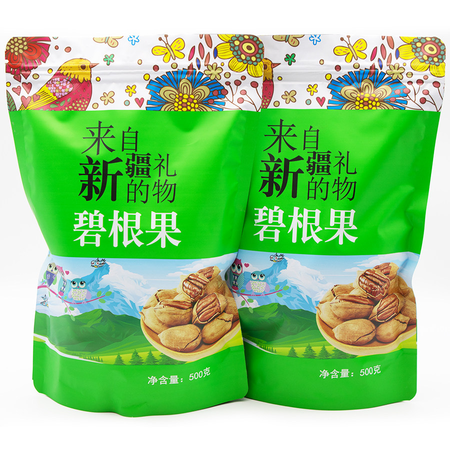 碧根果奶香味500g长寿果山核桃手剥坚果仁特产野核桃炒货干果新疆