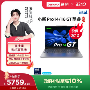 Pro16GT 联想小新Pro14GT 酷睿Ultra5游戏轻薄笔记本电脑 政府补贴10% 联想学生电脑笔记本联想官方旗舰店