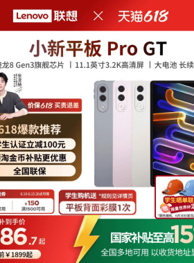 【政府补贴平板*】联想小新平板Pro GT 11.1英寸3.2K超清 骁龙8Gen3高性能AI平板电脑 Lenovo/联想 TB710FU