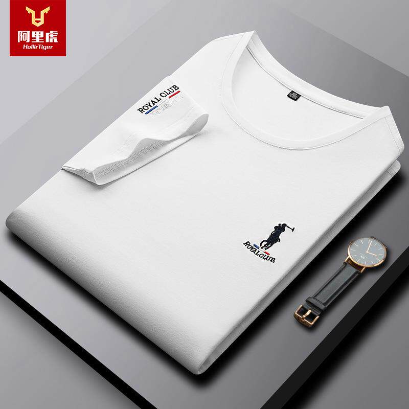 保罗正品男装夏季现货纯色圆领短袖t恤衫韩版时尚纯棉男士t恤男