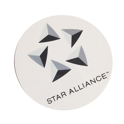 我爱飞行|星盟航空旅行机组拉杆箱圆贴潮贴不干胶 Star Alliance
