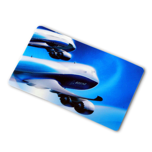 我爱飞行|美国波音BOEING747飞机水晶公交卡贴 证件卡饭卡贴