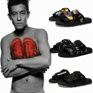 陈冠希拖鞋夏季潮牌潮拖情侣男女休闲凉鞋藤原浩时尚潮流沙滩拖鞋