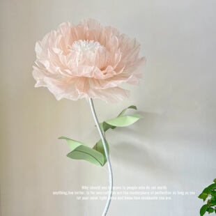 大巨型免剪牛奶棉牡丹芍药diy手工材料包商场橱窗订婚礼装饰美陈