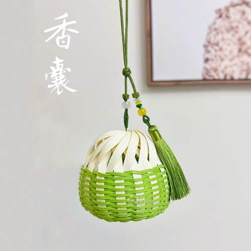 宽纸藤编织diy手工香囊材料包
