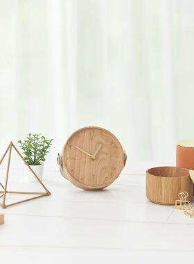 STUDIOFH/camino/CLARA/实木小时钟/摆件/台钟/挂钟