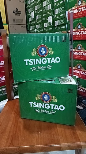 青岛啤酒出口香港老白罐330ml*12听2箱5度高浓酒精度一厂原厂特价