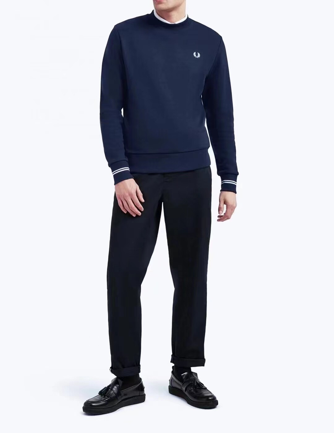 2024秋季新款麦穗FP刺绣男女长袖套头圆领休闲卫衣小绣花