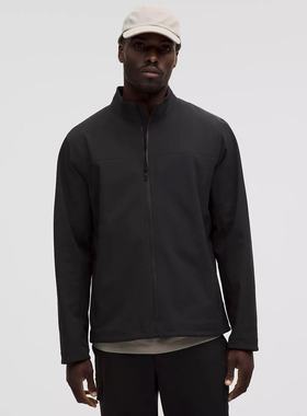 1u1u瑜伽户外登山软壳防水加绒内里立领保暖外套男士夹克wt933