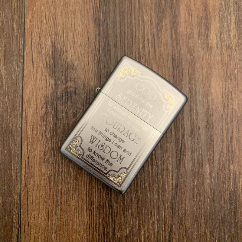 打火机zippo正版美国原装警世箴言打火机28458
