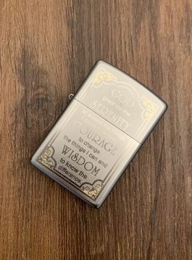 打火机zippo正版美国原装警世箴言打火机28458