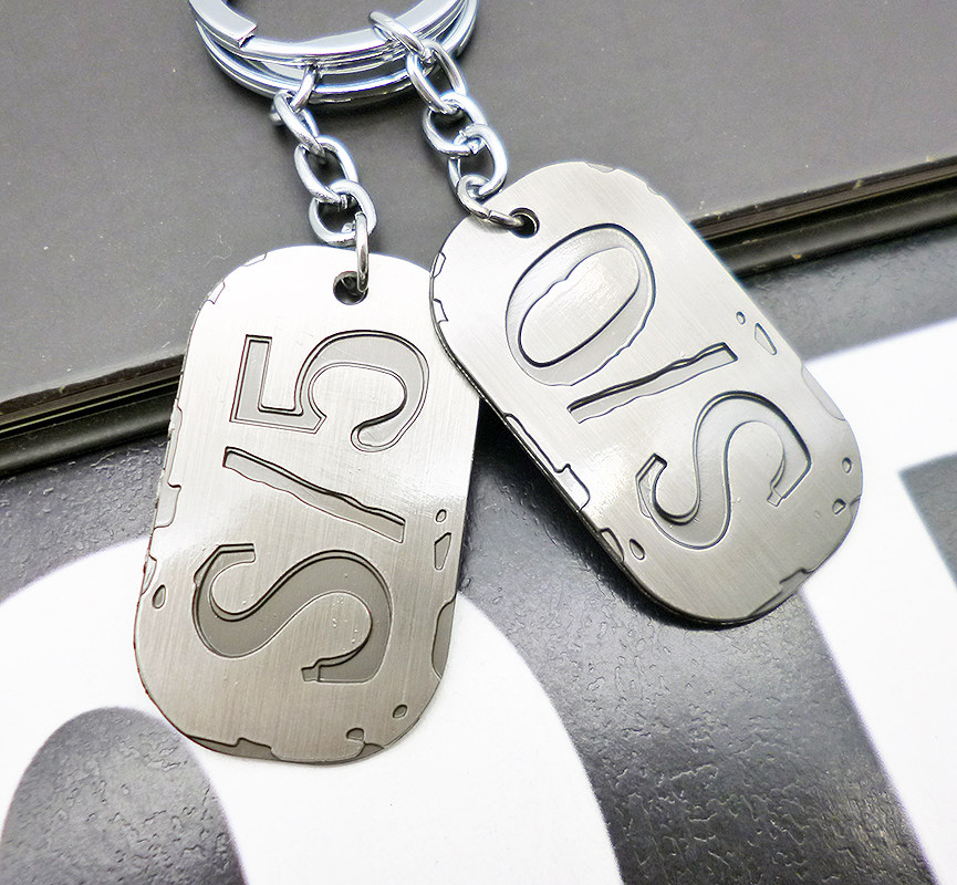 黑街gangsta匪徒 吊牌兵牌狗牌钥匙扣动漫周边饰品挂件男礼物金属