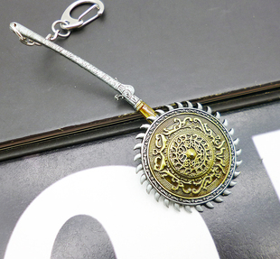 血源诅咒老猎人圆锯钥匙扣旋转锯刀游戏周边饰品挂件可转动潮酷男