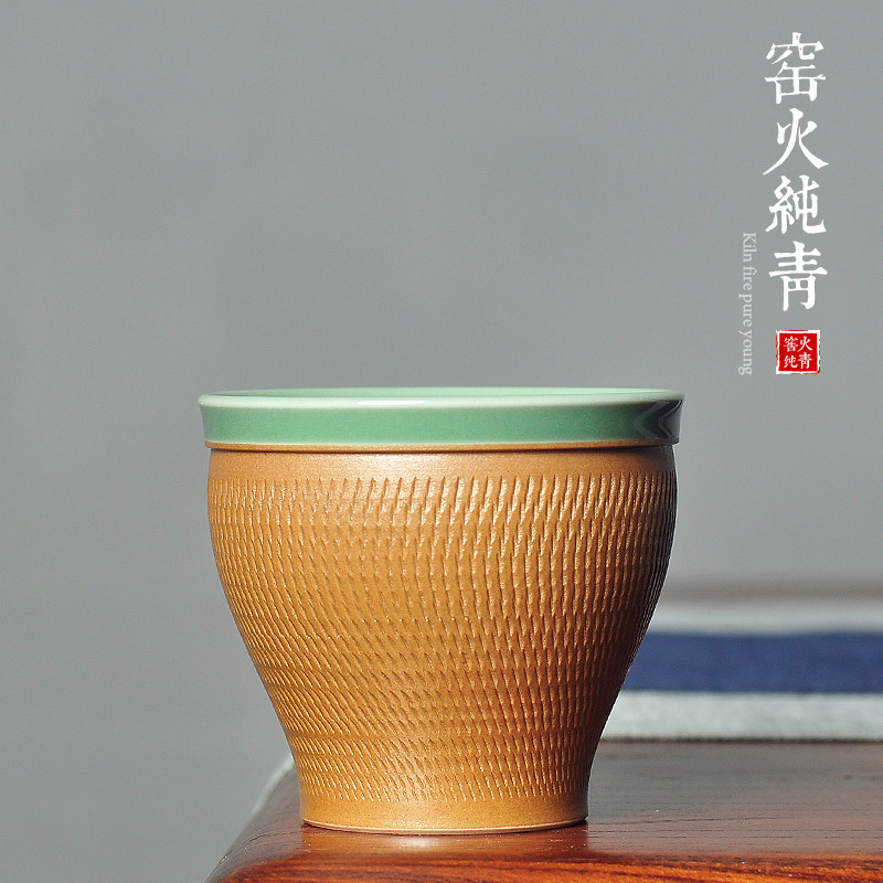 跳刀功夫茶主人杯陶瓷品茗杯大号
