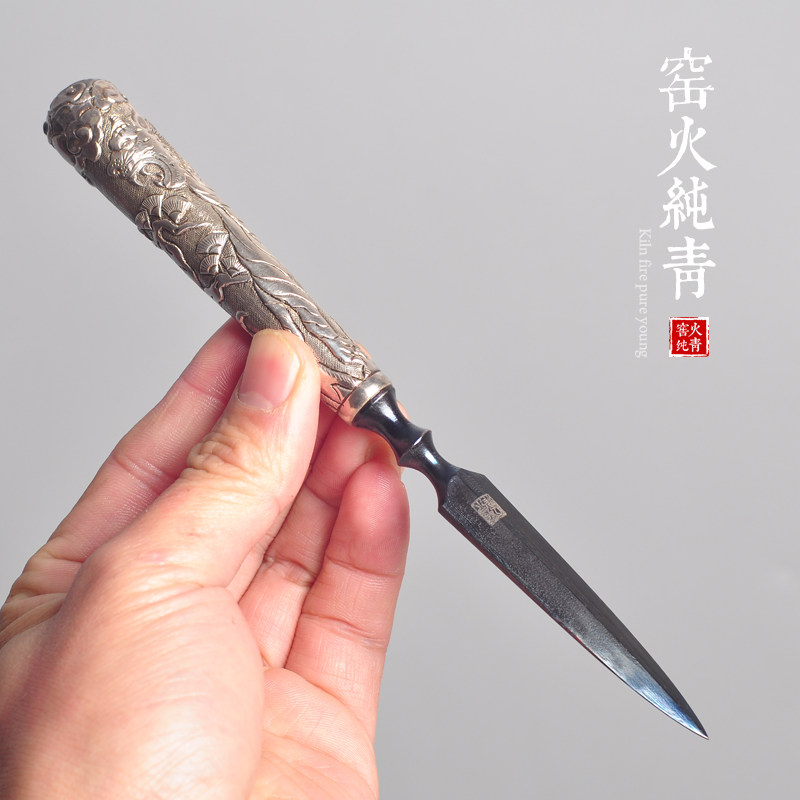 江龙普洱茶刀高档手工茶针撬茶刀