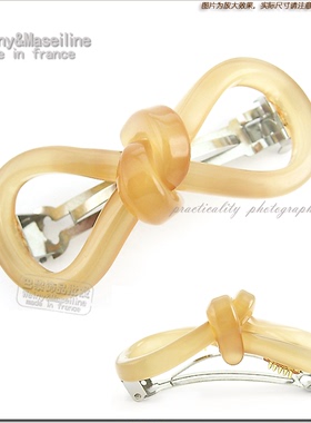 商城新品 法国Maseiline纯手工8字型蝴蝶结发夹19色 ,M0004-1