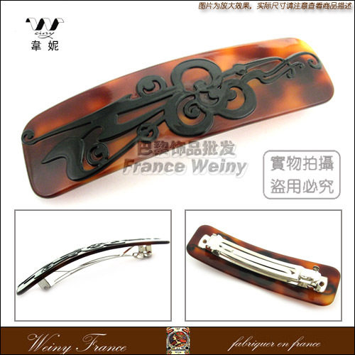 商城新品 法国MASEILINE发饰 纯手工大号发夹 4色选 M0195