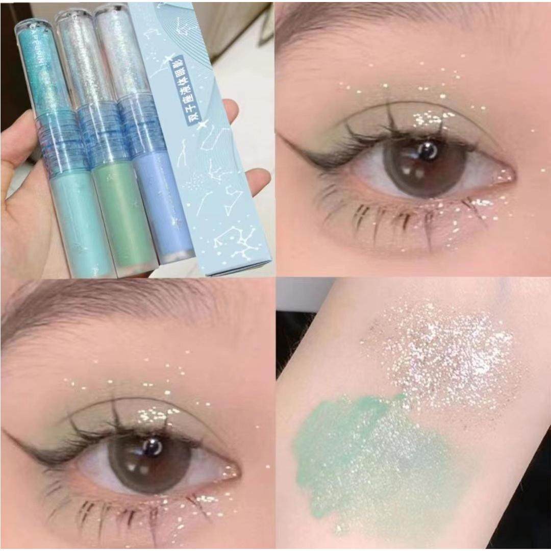 Cappuvini双头液体眼影女卧蚕提亮液滴泪妆哑光亮片珠光眼妆美妆