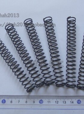 现货压簧 线径1.4mm 外径14 长度65-102mm  发黑 专业订做弹簧