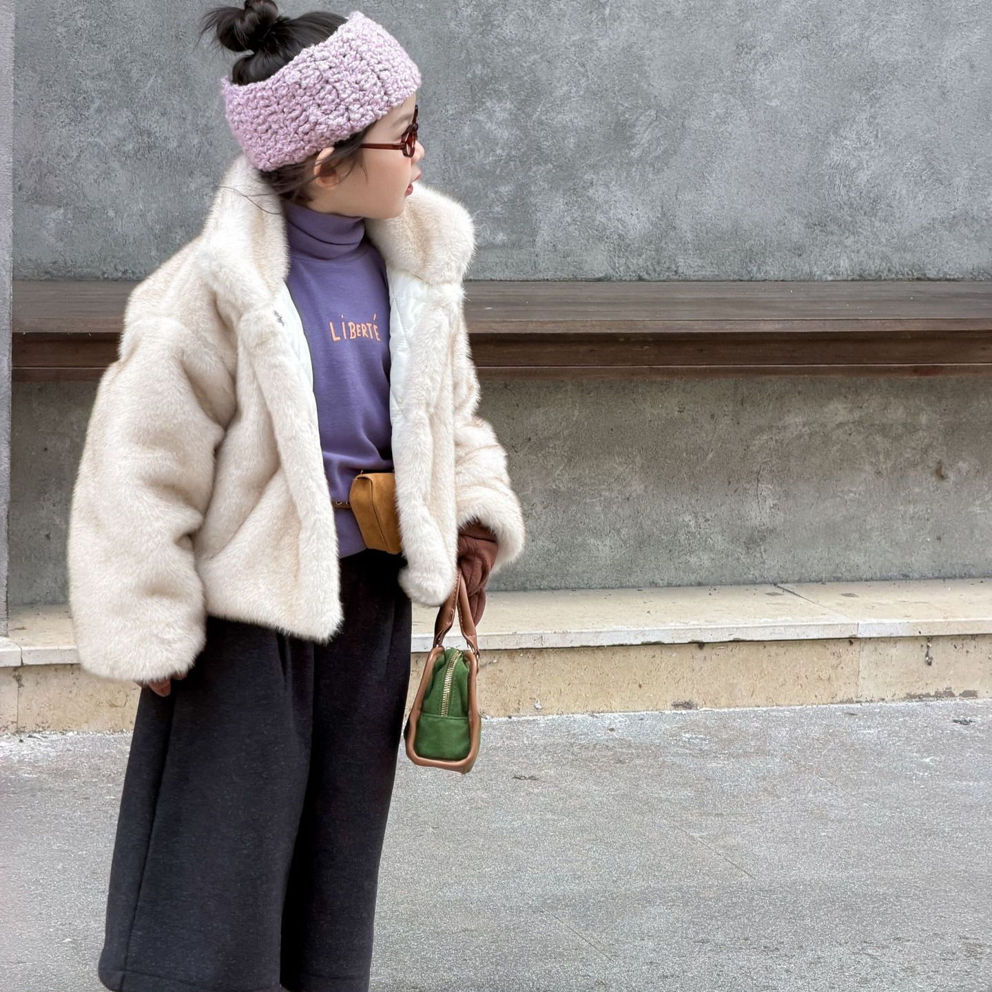 2025冬季新款童装韩版女童夹棉仿