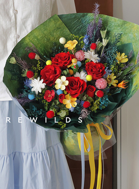 永生花束小王子主题玫瑰婚礼领证手捧花童话浪漫表白成人礼圣诞节