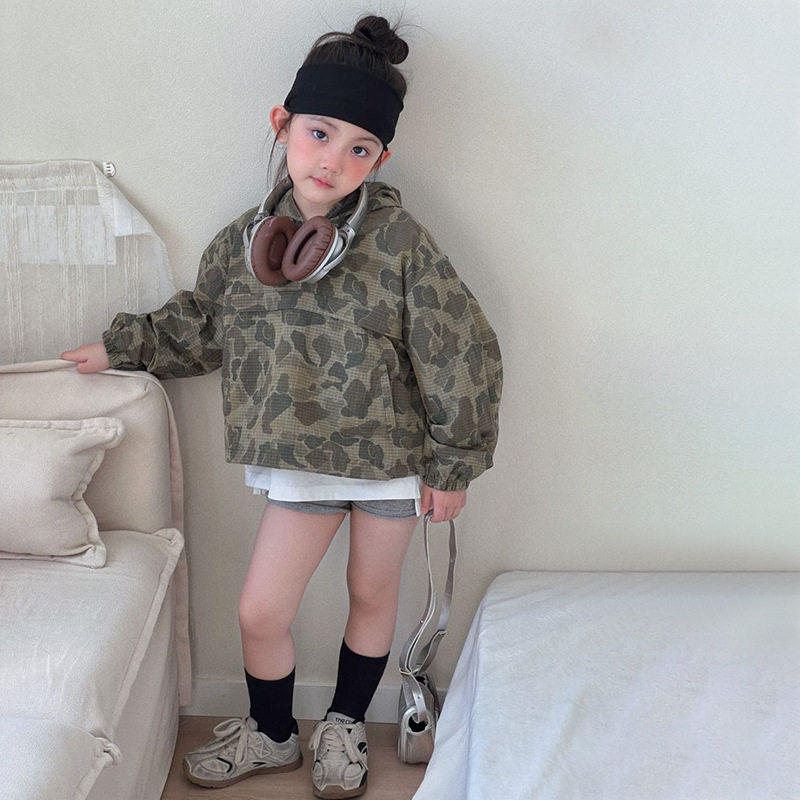女童韩系春夏季2026新款迷彩连帽外套长袖打底衫百搭短裤三件套潮,童装/婴儿装/亲子装,套装,淘宝优惠券,粉丝福利购,淘宝优惠卷