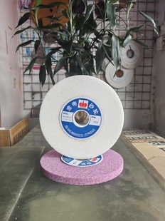 金帝618磨床砂轮片白刚玉陶瓷砂轮铬刚玉磨床砂轮片磨刀抛光磨180