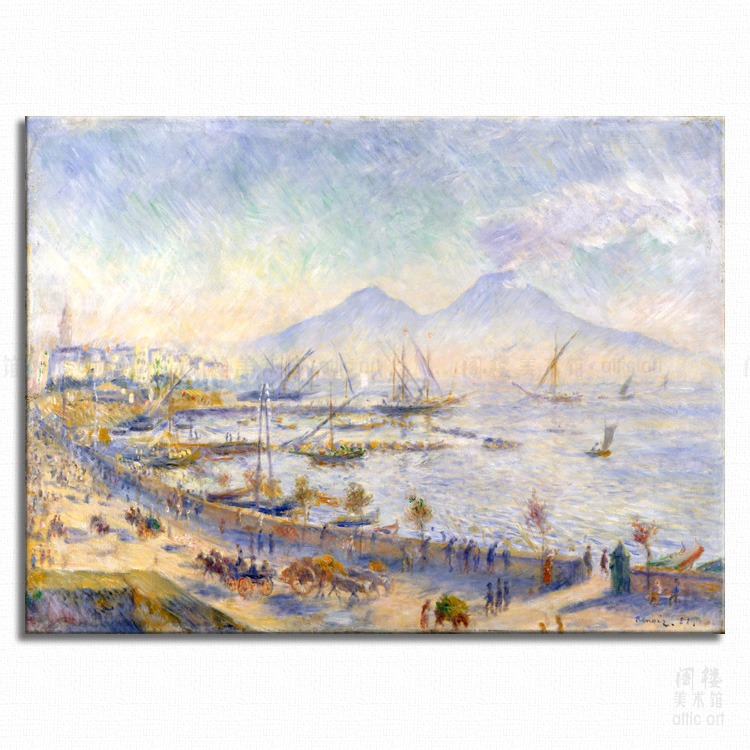 那不勒斯湾 Renoir 雷诺阿装饰画印象派艺术家居客厅书房卧室酒吧图片