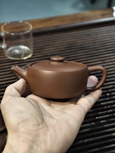 宜兴紫砂壶正宗原矿纯全手工大口径汉瓦小容量120cc泡茶壶
