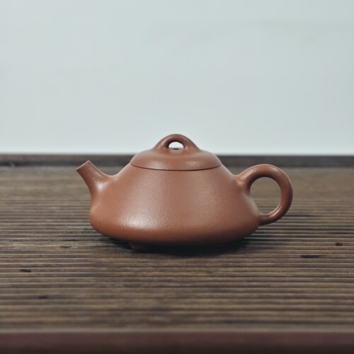 红降坡曼生石瓢180cc宜兴紫砂壶正宗原矿泡茶壶茶具