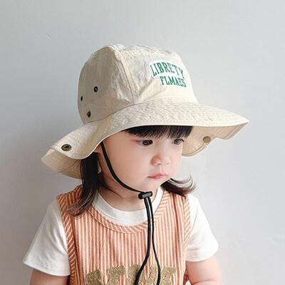 春夏女童婴儿防晒速干渔夫帽