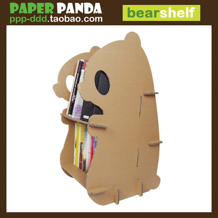 PAPER PANDA 儿童熊猫书架储物架收纳架幼儿园游戏家具涂鸦纸玩具,住宅家具,儿童储物架/收纳架（原婴童）,淘宝优惠券,粉丝福利购,淘宝优惠卷