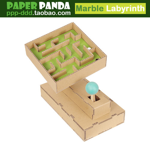 PAPERPANDA做手工DIY弹珠迷宫