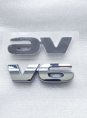 适用于V6丰田凯美瑞坦途汉兰达霸道锐志V6尾标六缸车标后标贴原厂