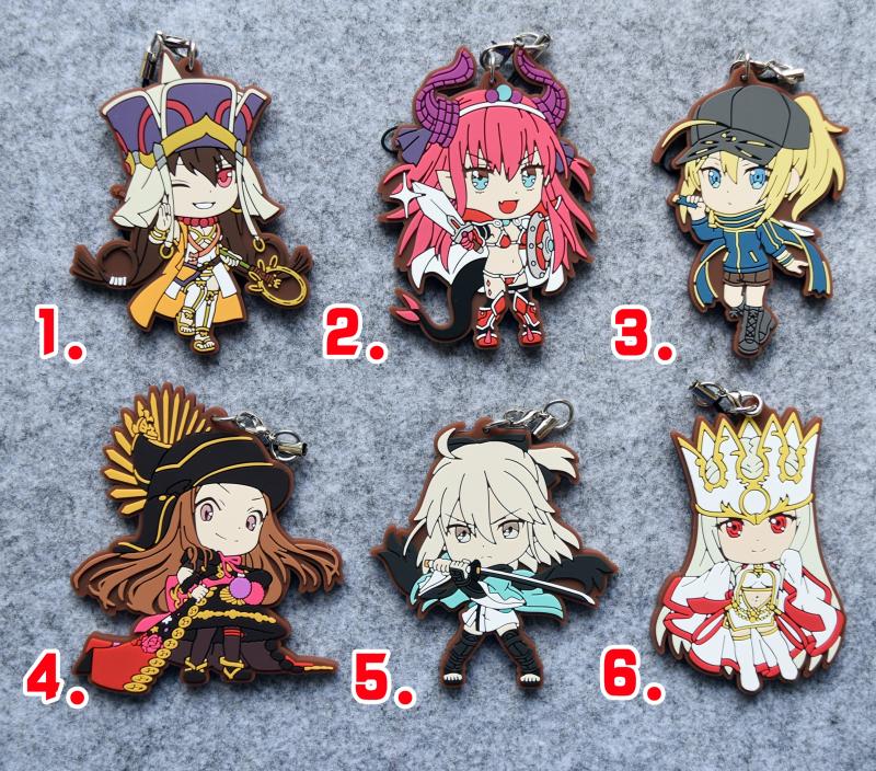 日单正版散货Fate/Grand Order 橡胶挂件 一番赏 勇者龙娘FGO
