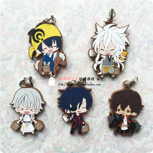 日单正版散货 刀剑乱舞 马当番 三日月鹤丸狐丸橡胶挂件 限定