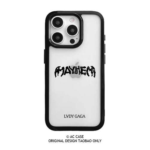 Lady GaGa MAYHEM狂乱音乐专辑手机壳个性英文透明亚克力亮面苹果iphone 17promax air16e 15 14pm 13 12 11
