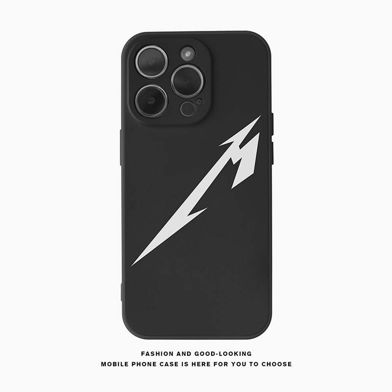 Metallica重金属摇滚乐队rock手机壳磨砂适用苹果15 iPhone14pro max华为p40米12oppo16vivo黑色液态硅胶软壳