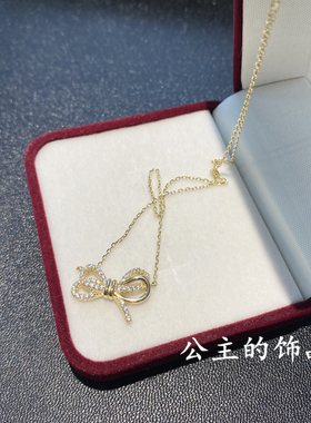 古丽气质小众锆石925银细链子