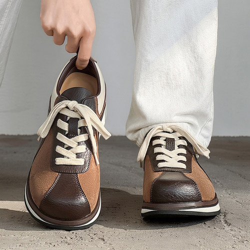 轻便复古阿甘鞋高级感痞帅鞋子