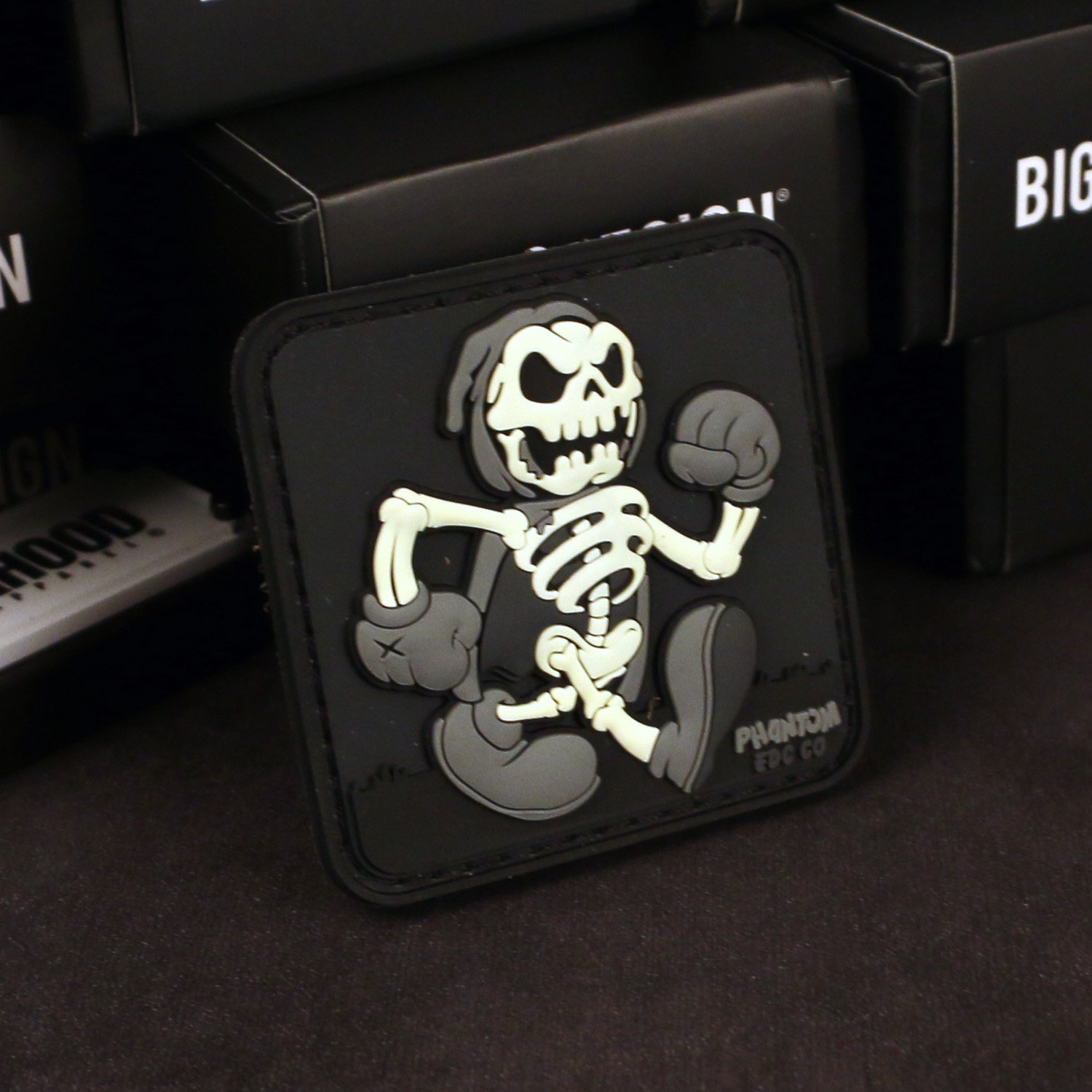 Phantom EDC美国进口 骷髅魔术贴章 士气章 战术背包贴 限量款