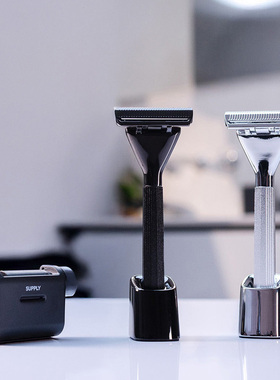 美国进口 SUPPLY Pro Max 男士理容单刀片复古手动剃须刀男士礼物