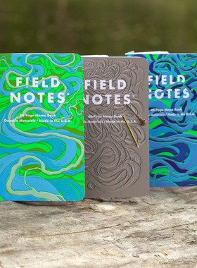 美国原产 FIELD NOTES 限量艺术家联名 河流系列 记事本笔记本