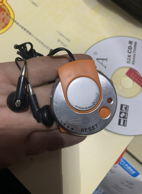 出口卷尺型耳机收音一体机橙色钢迷你小巧FM收听灵敏值得收藏使用