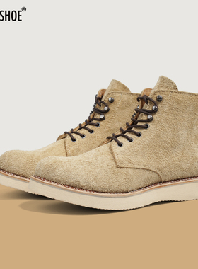 BLESS SHOE 22 ROUND TOE 固特异加厚牛皮圆头拉链靴 真皮马丁靴