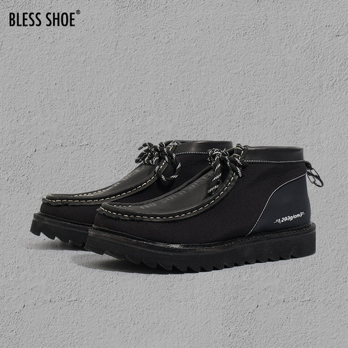 BLESSSHOE户外风真皮防水袋鼠鞋