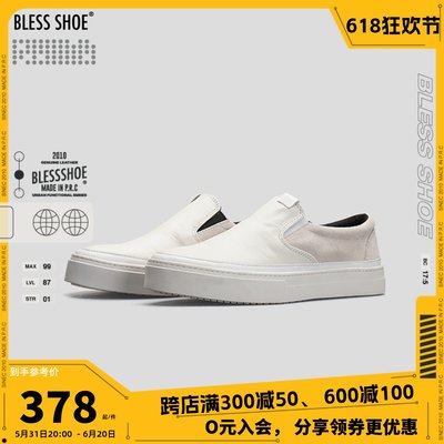 白色休闲鞋BLESSSHOE复古