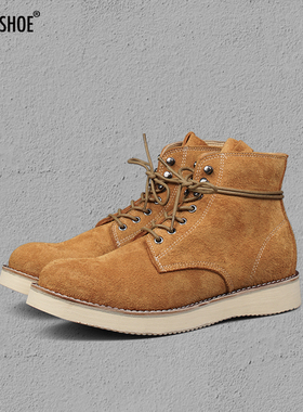 BLESS SHOE ROUND TOE 加厚牛皮圆头靴 真皮固特异手工制作马丁靴