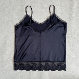 Lilysilk莉莉秀客女士9530蕾丝100%桑蚕丝真丝吊带衫 现货