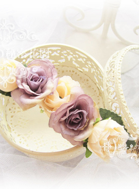 浪漫森系海滩仙女玫瑰花朵手链